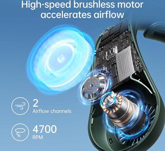 CoolFlow™ – Handsfree 360° Nekventilator. Blijf Cool Waar Je Ook Gaat