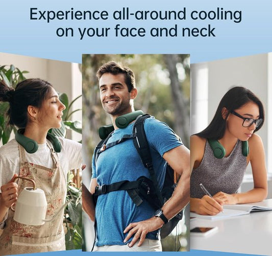 CoolFlow™ – Handsfree 360° Nekventilator. Blijf Cool Waar Je Ook Gaat
