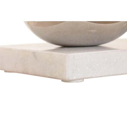 Candleholder Home ESPRIT White Silver Crystal Marble 40 x 13 x 22 cm-2