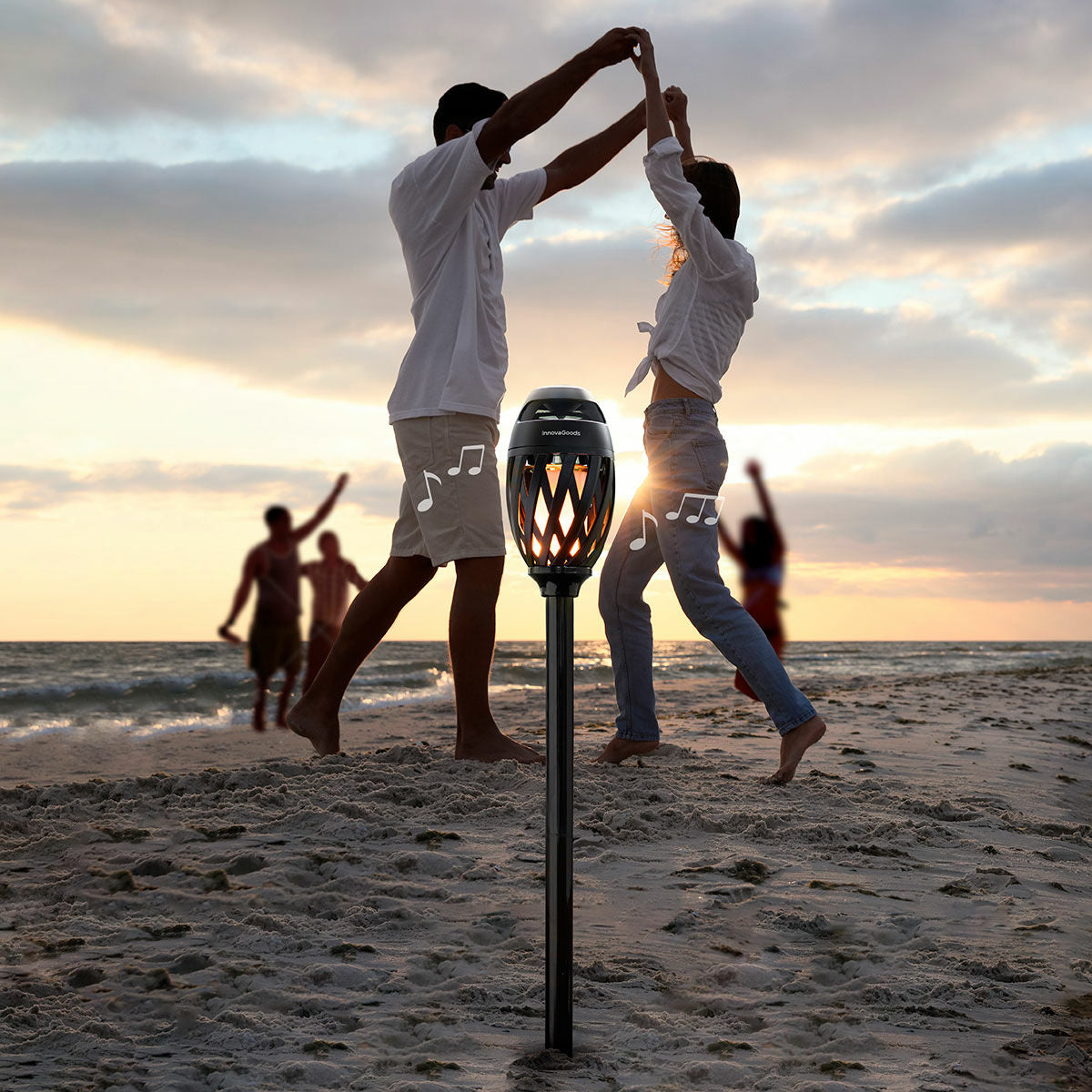 Wireless Speaker with Flame Effect LED Spekkle InnovaGoods-9