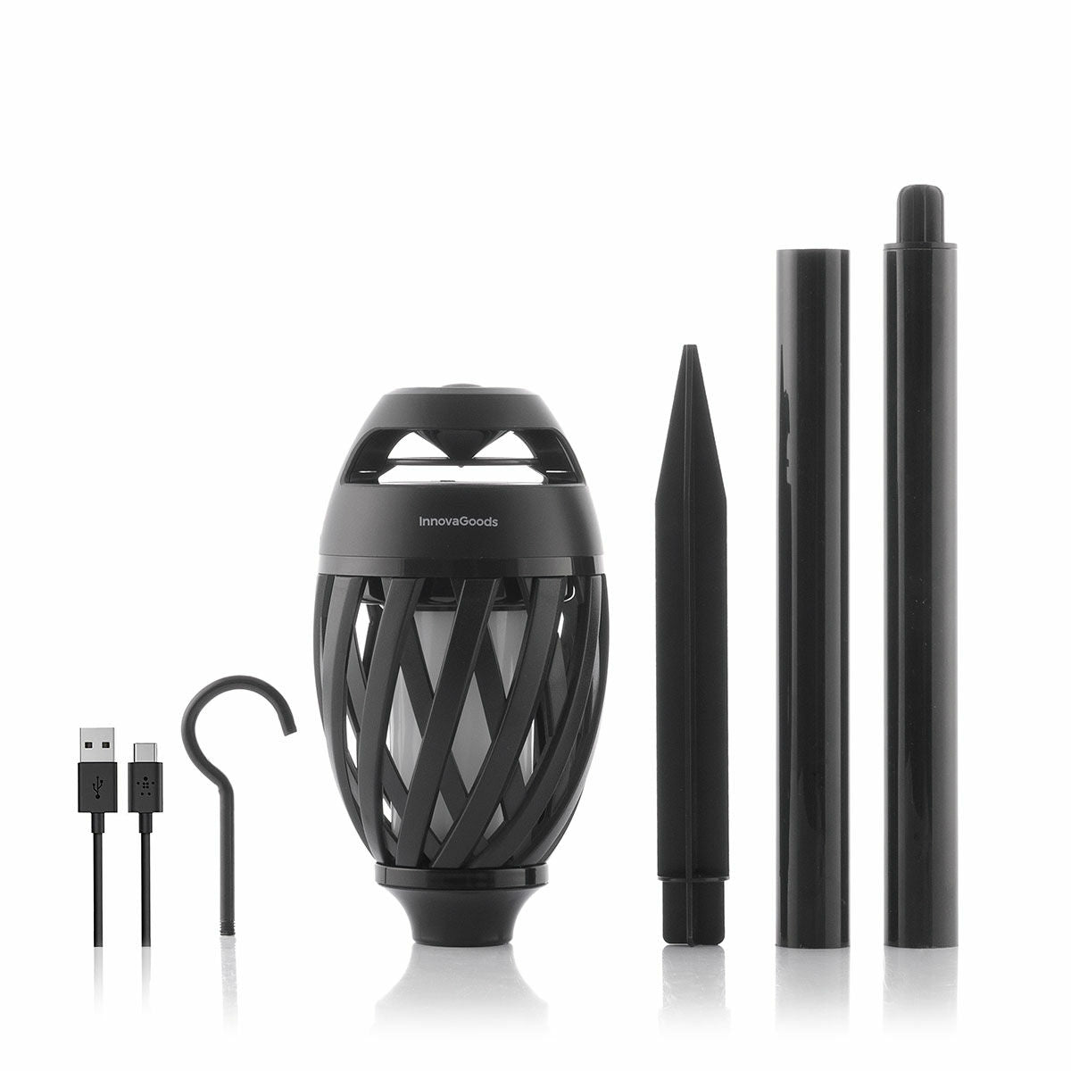 Wireless Speaker with Flame Effect LED Spekkle InnovaGoods-2