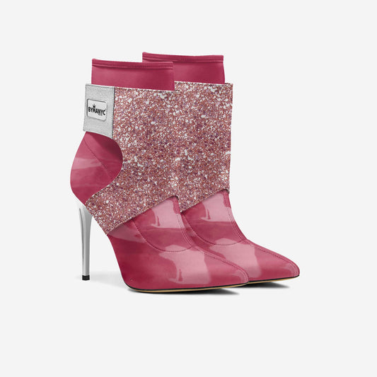 Limited Edition Vegan Stiletto Boots BYMANYC ® New York Futurista Black-3