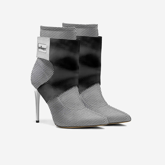 Limited Edition Vegan Stiletto Boots BYMANYC® New York Futurista Onyx-3