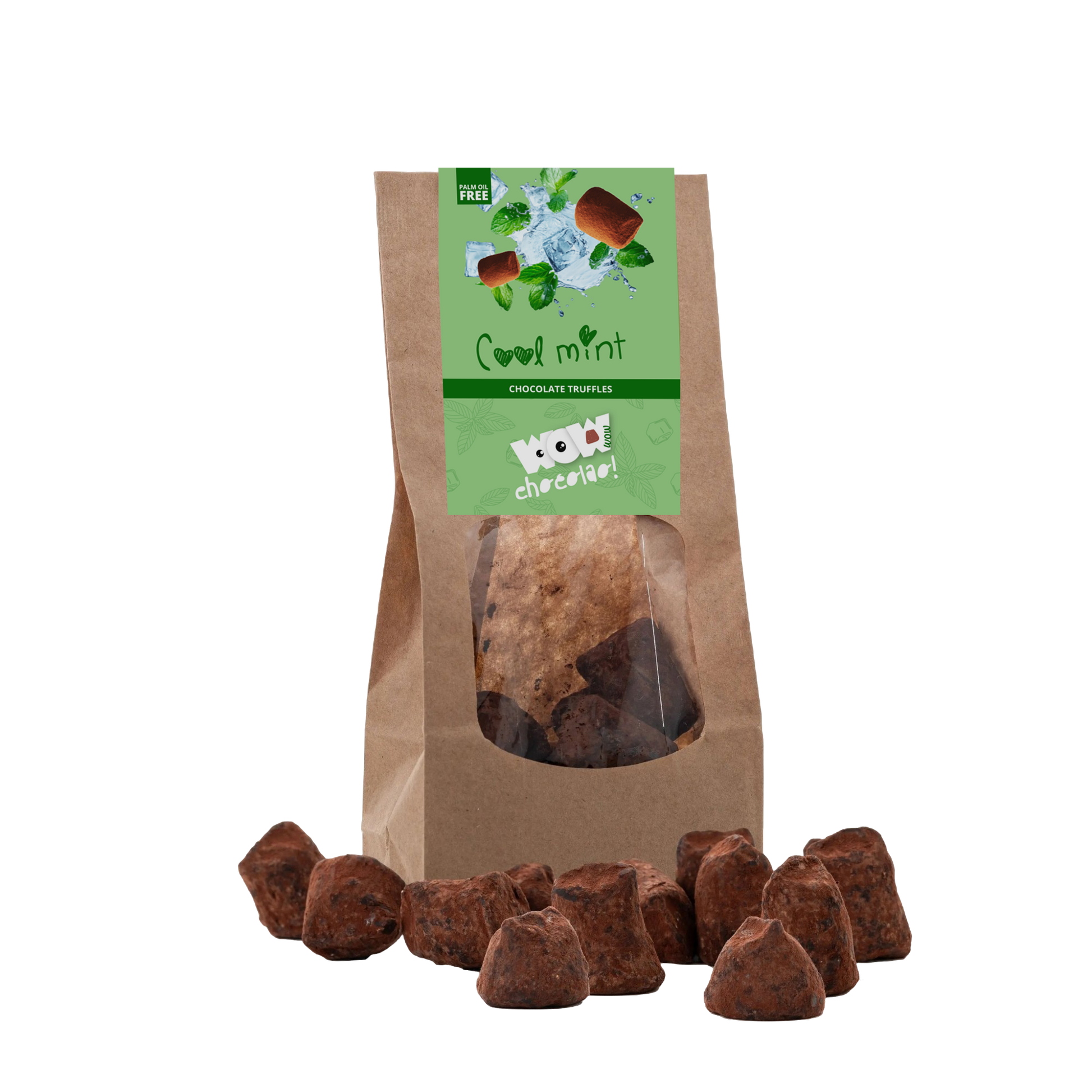 Mint Chocolate Truffles - Biodegradable bag 130g-0