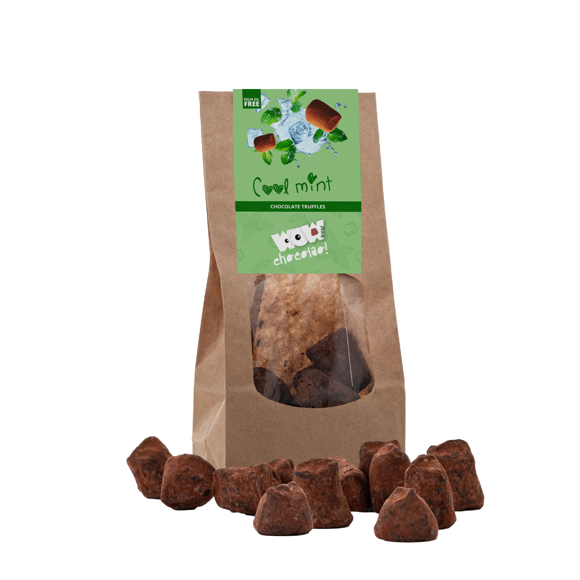 Mint Chocolate Truffles - Biodegradable bag 130g-0