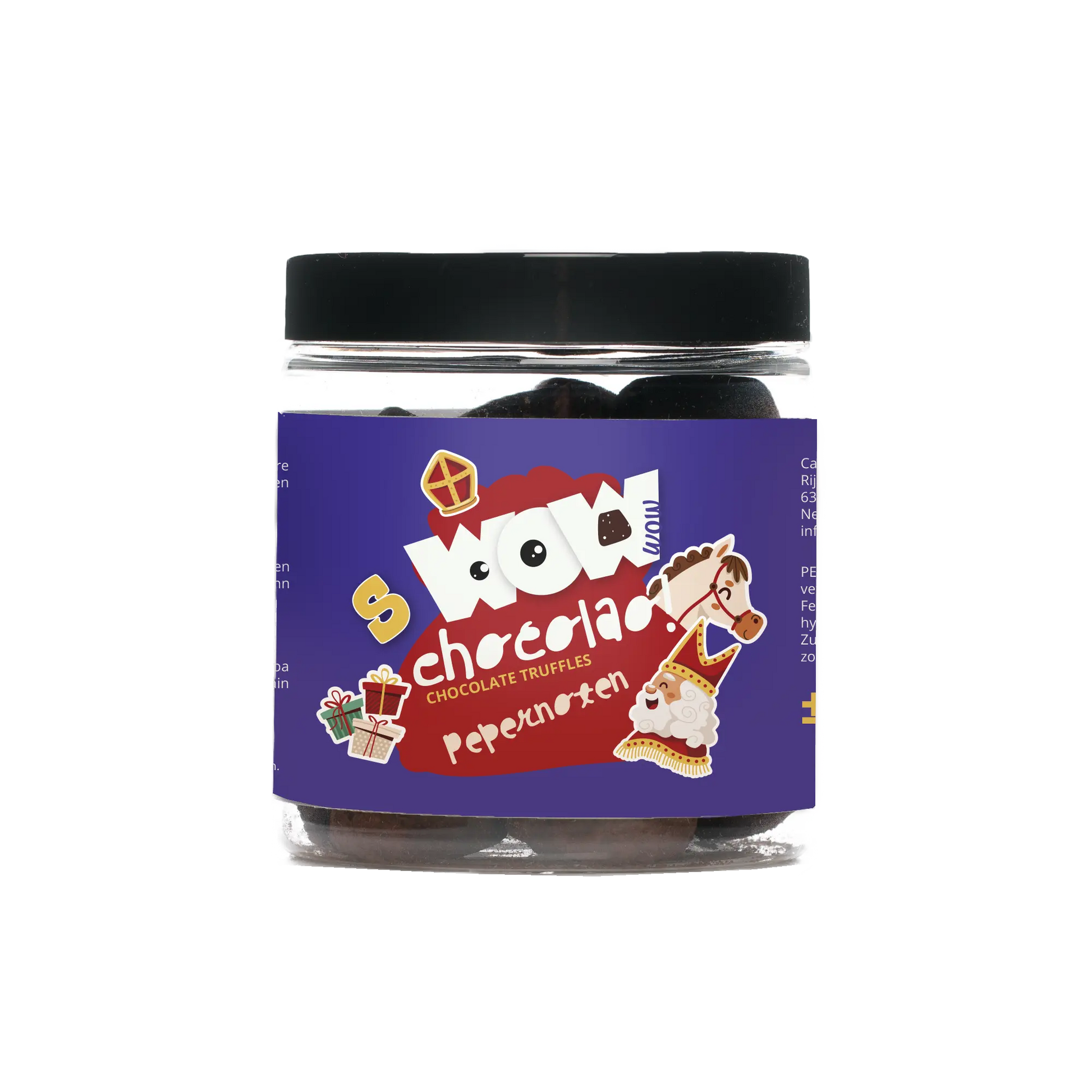 Pepernoten Chocolate Truffles - Sinterklaas edition - Gifting jar 130g-0